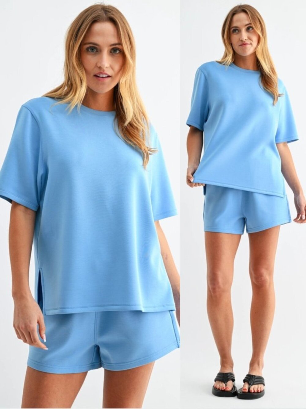 Molly Scuba Tee Set | Women's Athleisurewear | Shirt + Top